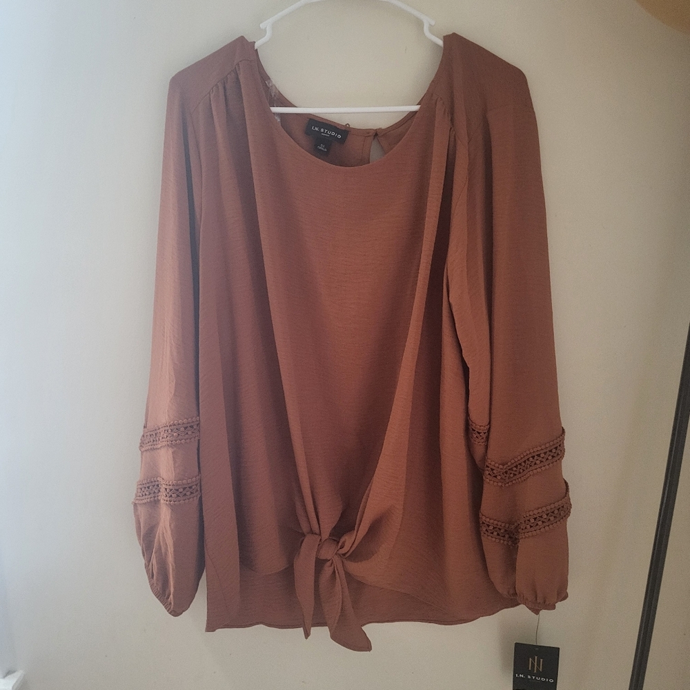 I.n Studio Blouse Size 3X Nwt